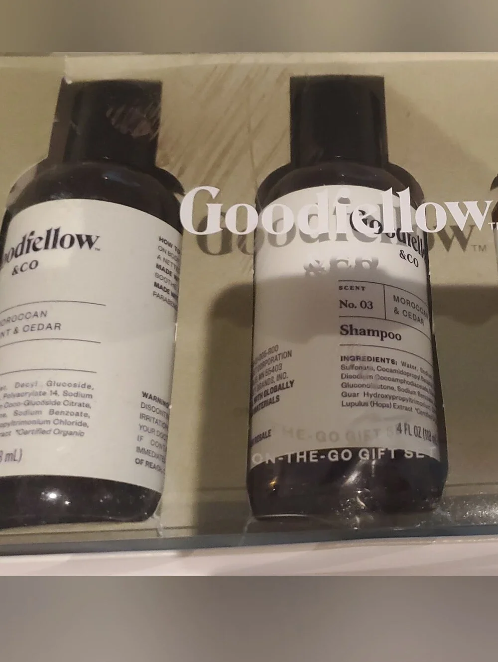 Goodfellow & Co Brown and Black Men's Shampoo & Conditioner Trio